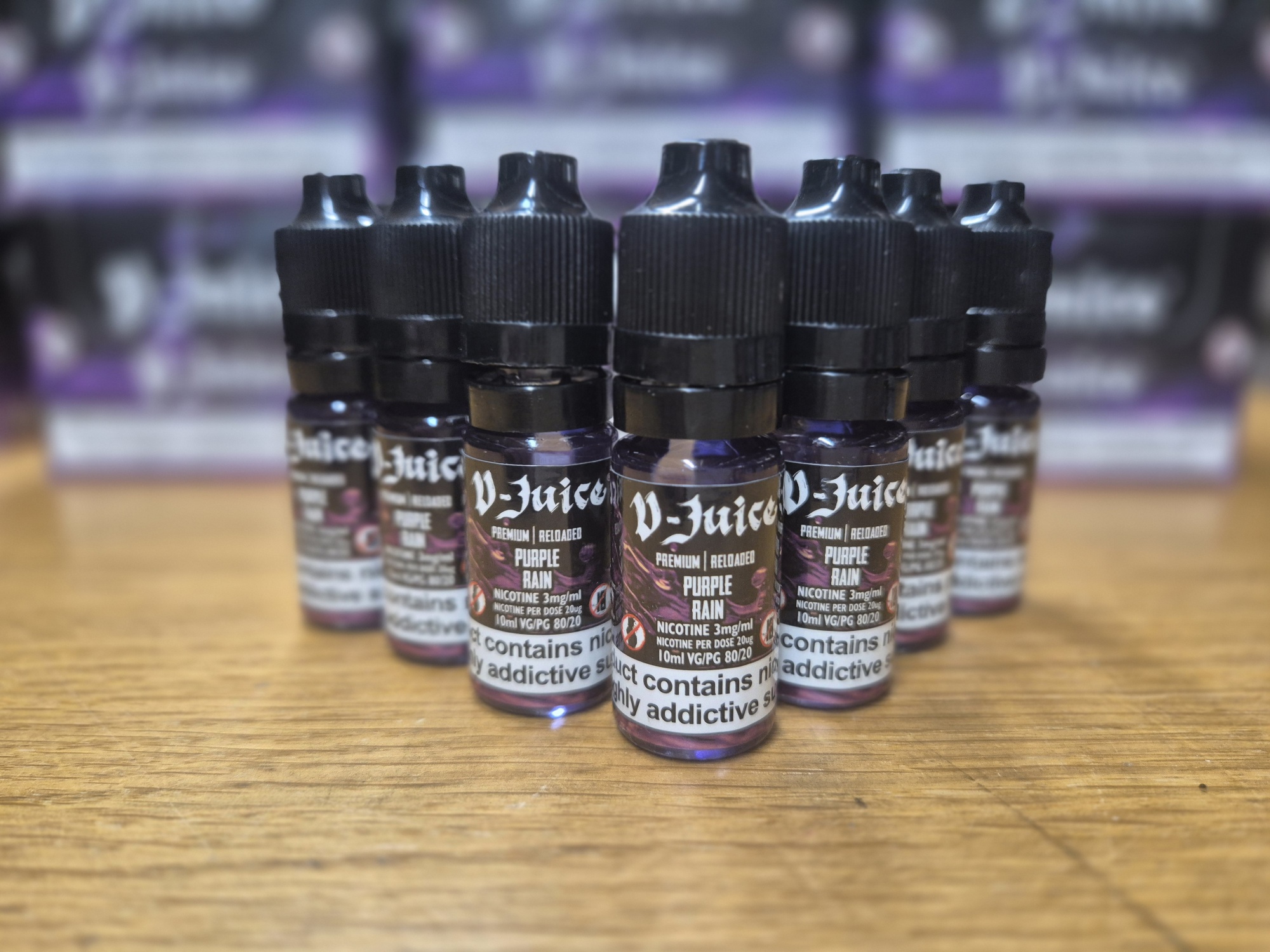 20 x V-Juice Purple Rain (3mg 80/20)