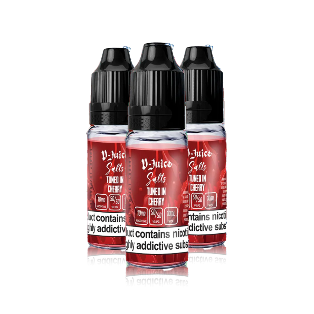 20 x V-Juice Tuned In Cherry (3mg 80/20)